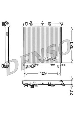 Variklio aušinimo radiatorius DENSO DRM21026