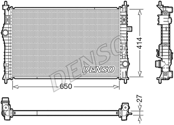 Variklio aušinimo radiatorius DENSO DRM21104