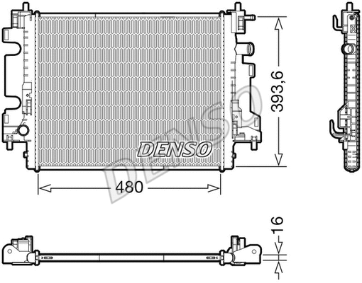 Variklio aušinimo radiatorius DENSO DRM23113
