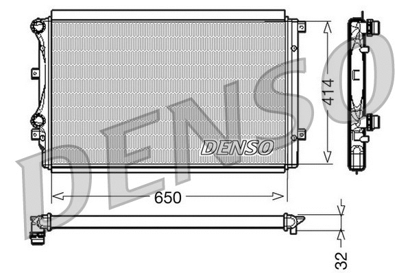 Variklio aušinimo radiatorius DENSO DRM32015