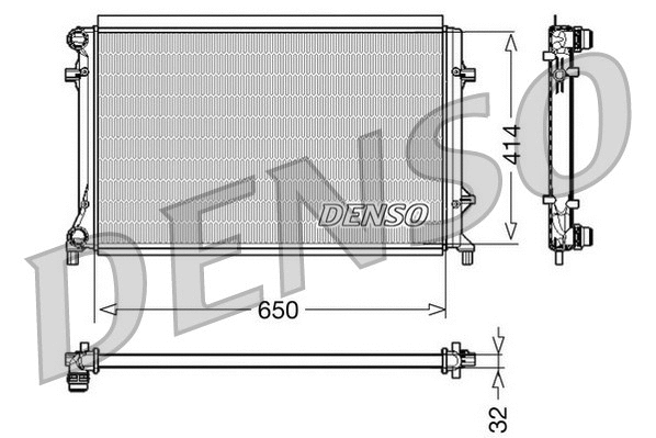 Variklio aušinimo radiatorius DENSO DRM32016