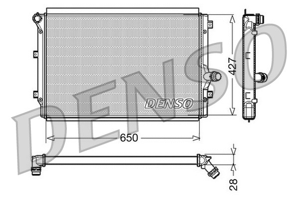 Variklio aušinimo radiatorius DENSO DRM32017