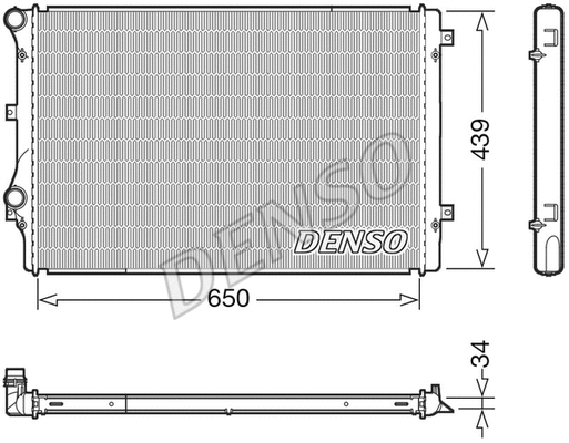 Variklio aušinimo radiatorius DENSO DRM32041