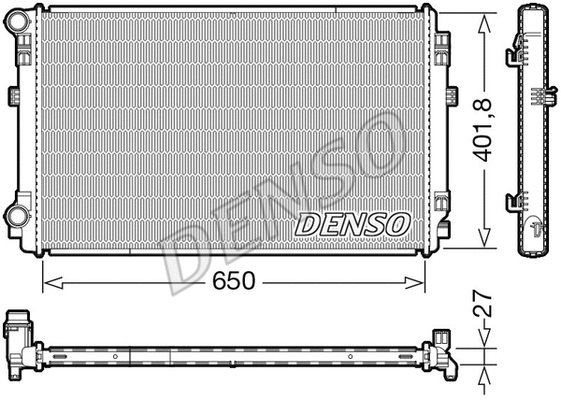 Variklio aušinimo radiatorius DENSO DRM32048