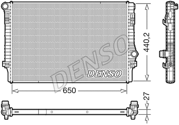 Variklio aušinimo radiatorius DENSO DRM32049