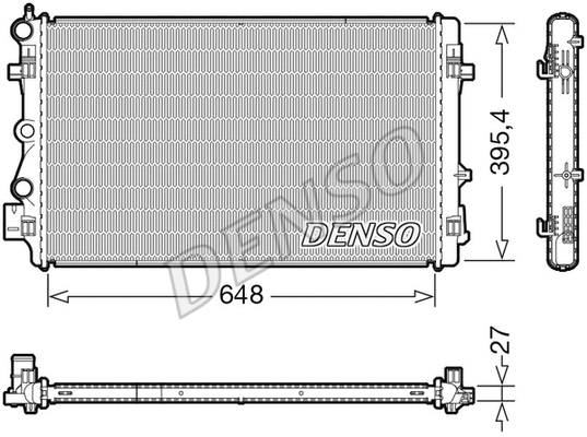 Variklio aušinimo radiatorius DENSO DRM32051