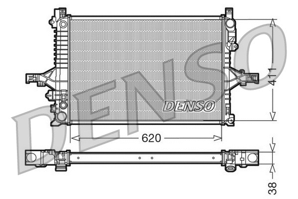 Variklio aušinimo radiatorius DENSO DRM33066