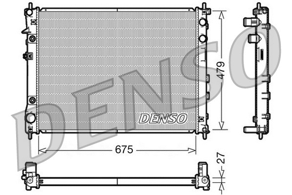 Variklio aušinimo radiatorius DENSO DRM36012