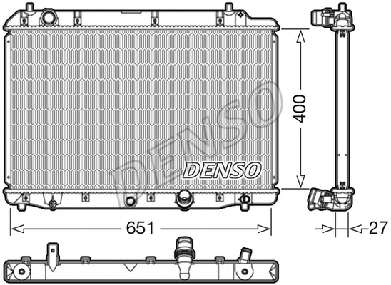 Variklio aušinimo radiatorius DENSO DRM40036