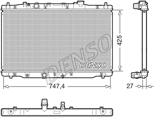 Variklio aušinimo radiatorius DENSO DRM40054