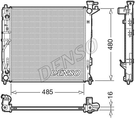 Variklio aušinimo radiatorius DENSO DRM41007