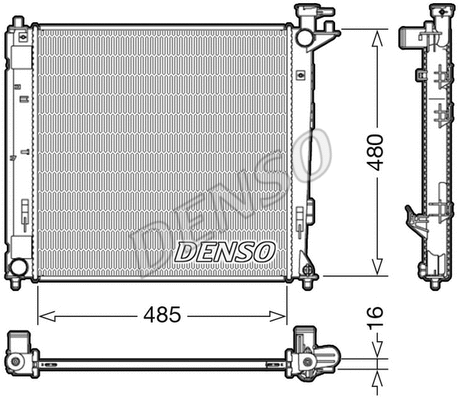 Variklio aušinimo radiatorius DENSO DRM41008