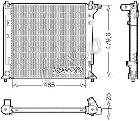 Variklio aušinimo radiatorius DENSO DRM41031