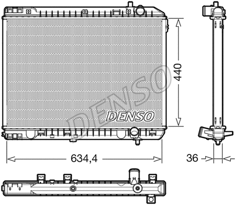 Variklio aušinimo radiatorius DENSO DRM43008