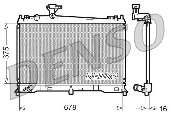 Variklio aušinimo radiatorius DENSO DRM44010