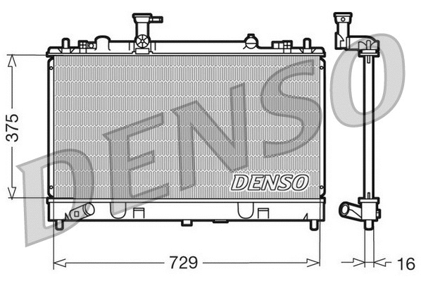 Variklio aušinimo radiatorius DENSO DRM44011