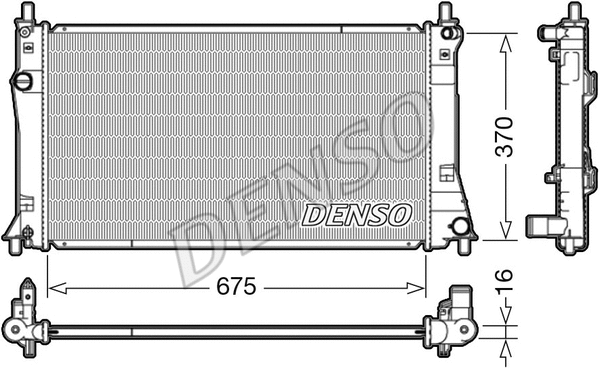 Variklio aušinimo radiatorius DENSO DRM44035