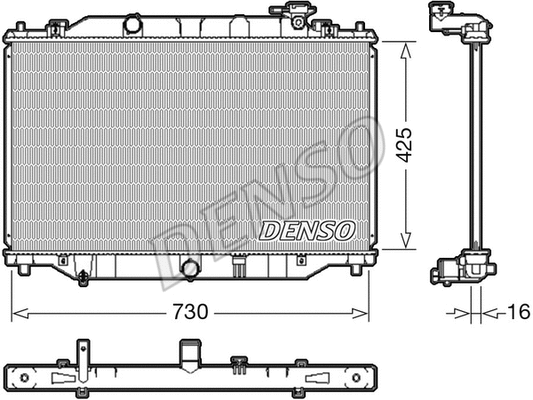 Variklio aušinimo radiatorius DENSO DRM44039