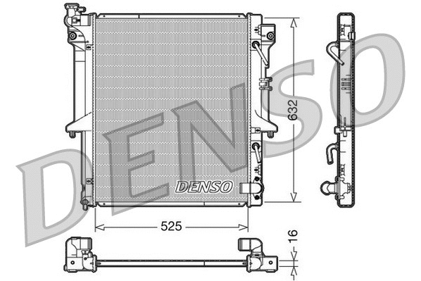 Variklio aušinimo radiatorius DENSO DRM45018
