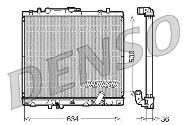 Variklio aušinimo radiatorius DENSO DRM45020