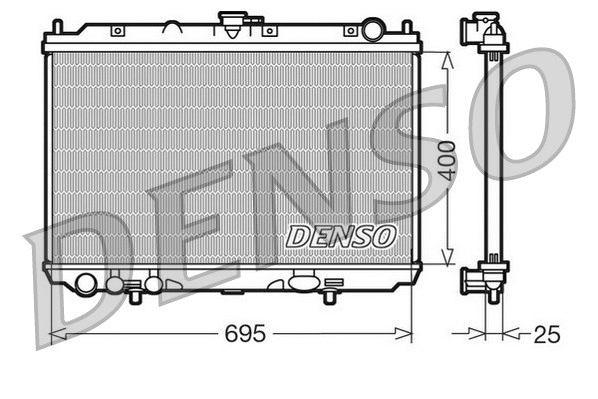 Variklio aušinimo radiatorius DENSO DRM46016