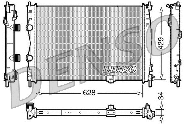 Variklio aušinimo radiatorius DENSO DRM46017