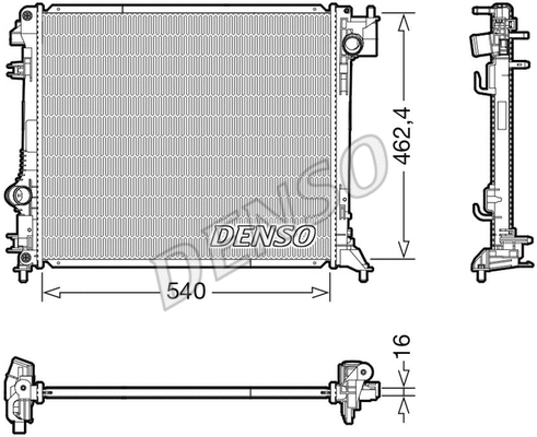 Variklio aušinimo radiatorius DENSO DRM46062