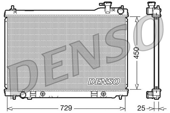 Variklio aušinimo radiatorius DENSO DRM46100