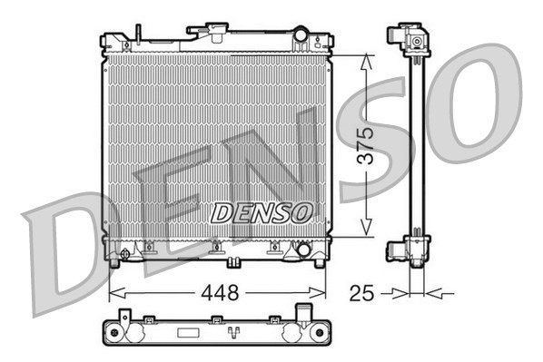 Variklio aušinimo radiatorius DENSO DRM47014