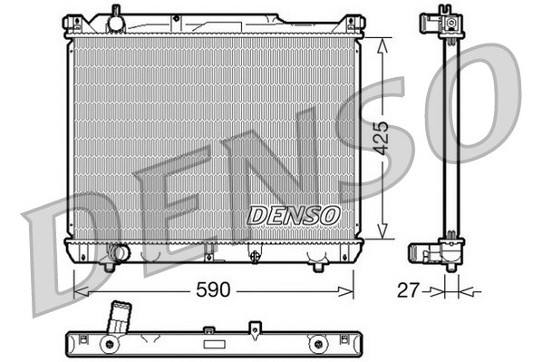 Variklio aušinimo radiatorius DENSO DRM47019