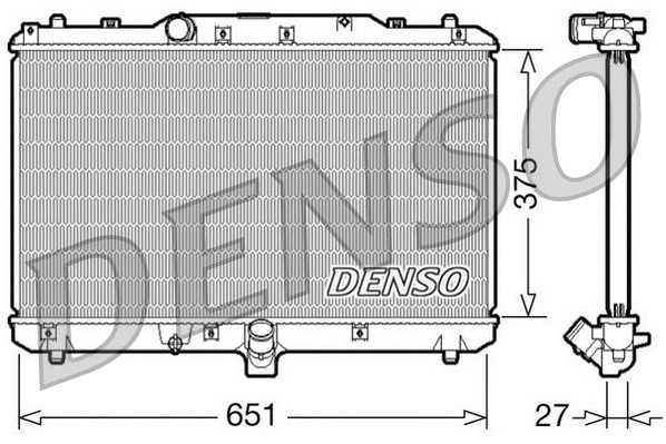 Variklio aušinimo radiatorius DENSO DRM47022