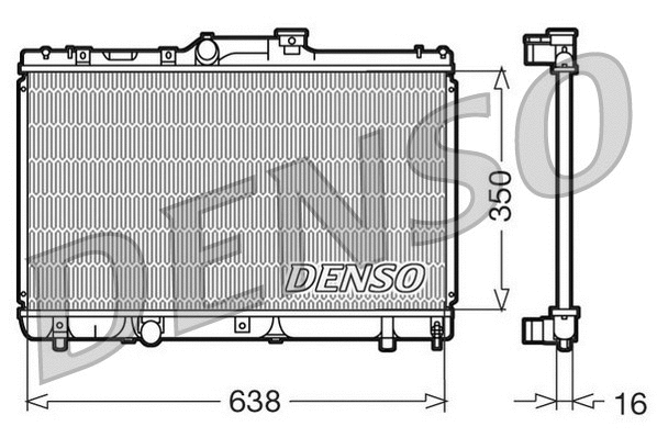 Variklio aušinimo radiatorius DENSO DRM50013