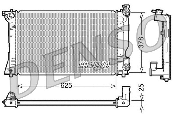 Variklio aušinimo radiatorius DENSO DRM50035