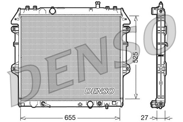 Variklio aušinimo radiatorius DENSO DRM50045