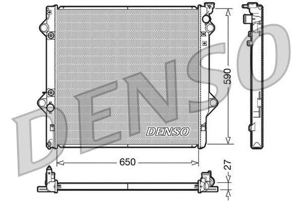 Variklio aušinimo radiatorius DENSO DRM50047