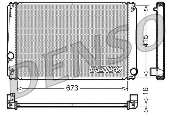 Variklio aušinimo radiatorius DENSO DRM50051