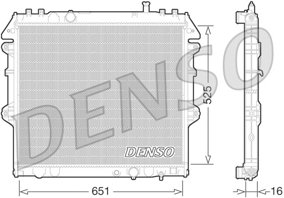 Variklio aušinimo radiatorius DENSO DRM50069