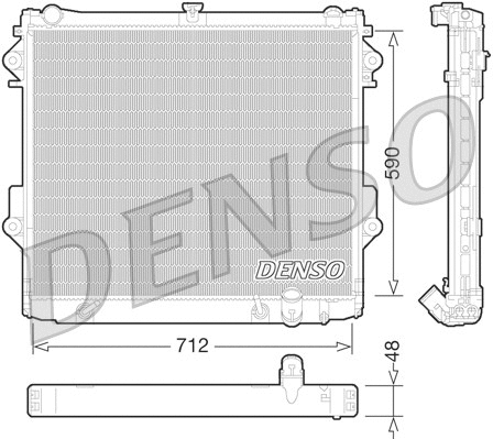Variklio aušinimo radiatorius DENSO DRM50074