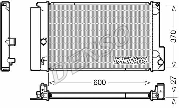 Variklio aušinimo radiatorius DENSO DRM50087