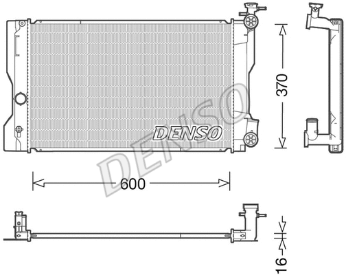 Variklio aušinimo radiatorius DENSO DRM50091
