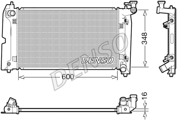 Variklio aušinimo radiatorius DENSO DRM50111