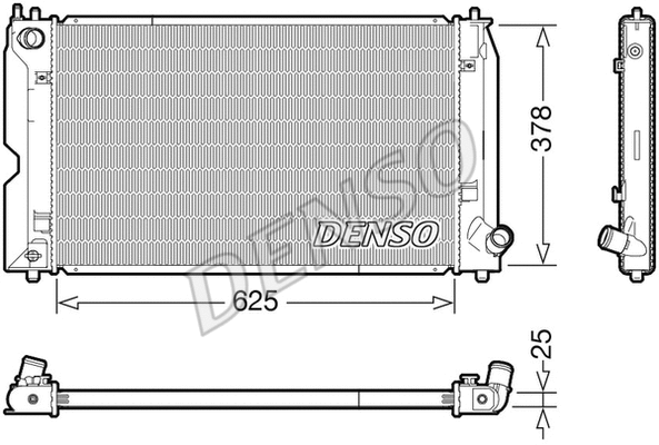 Variklio aušinimo radiatorius DENSO DRM50119