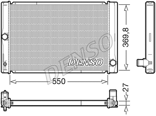 Variklio aušinimo radiatorius DENSO DRM50123