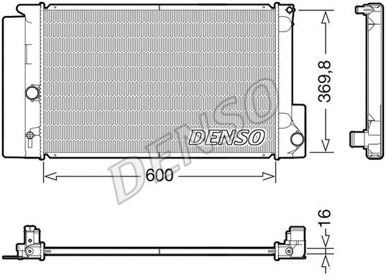 Variklio aušinimo radiatorius DENSO DRM50126