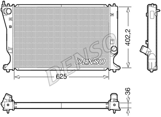 Variklio aušinimo radiatorius DENSO DRM50132