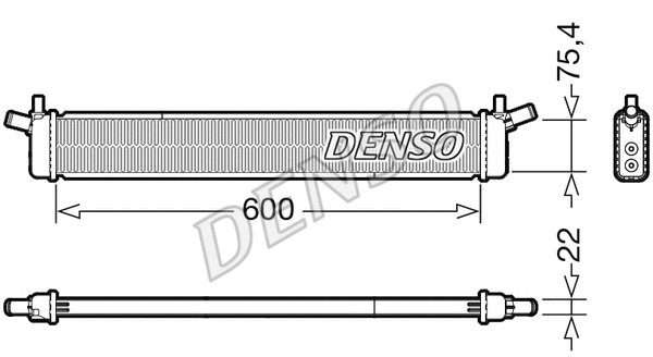 Variklio aušinimo radiatorius DENSO DRM50136