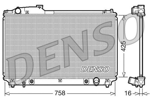 Variklio aušinimo radiatorius DENSO DRM51003