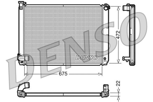 Variklio aušinimo radiatorius DENSO DRM51005