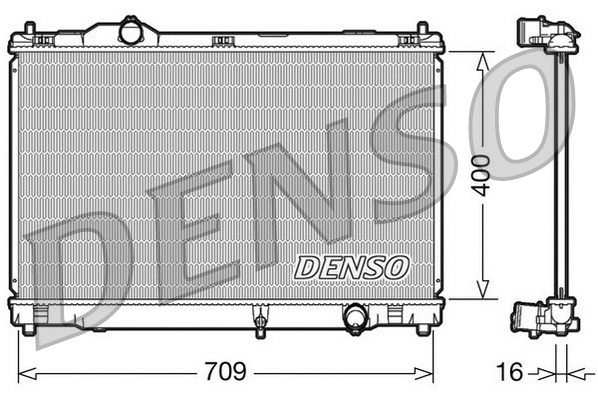 Variklio aušinimo radiatorius DENSO DRM51008