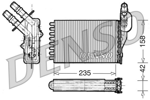 Salono radiatorius DENSO DRR23001